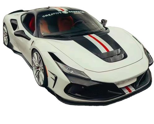 Đối với Ferrari F8 Carbon Fiber Body Kit F8 nâng cấp KEYVANY phong cách Mặt trước xẻo Diffuser Spoiler Body Kit