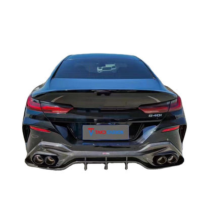 Phụ tùng ô tô cho BMW 8 Series G14 G15 G16 840i Carbon Fiber Body Kit 840i Carbon Fiber Front Scoop Diffused Spoiler Side skirt