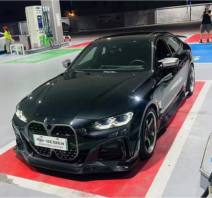 Đối với BMW I4 Carbon Fiber Body Kit I4 Carbon Fiber Front Lip Diffuser Spoiler Side Skirt Hood I4 Body Kit