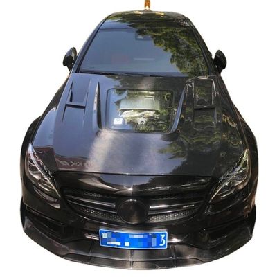 Vỏ sợi cacbon cho Benz C63 Coupe Vật liệu sợi cacbon C63 Carbon Fiber Hood Hood Motor Hood