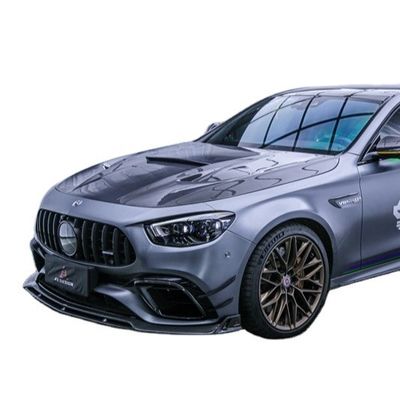 Bộ phận ô tô Carbon Fiber Body Kit cho Mercedes E63S E63s Carbon Fiber Front Scoop Diffuser Spoiler Carbon Fiber Hood