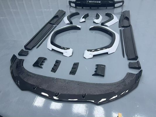 Lamborghini Urus Cơ thể sợi cacbon Kit URUS 1016 kiểu sợi cacbon môi trước khuếch tán spoiler mui xe vòng quay