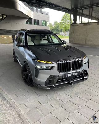 BMW X7 Carbon Fiber Body Kit X7 LD phong cách Carbon Fiber Front Lip Diffuser Spoiler Hood bánh xe vòm