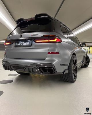BMW X7 Carbon Fiber Body Kit X7 LD phong cách Carbon Fiber Front Lip Diffuser Spoiler Hood bánh xe vòm
