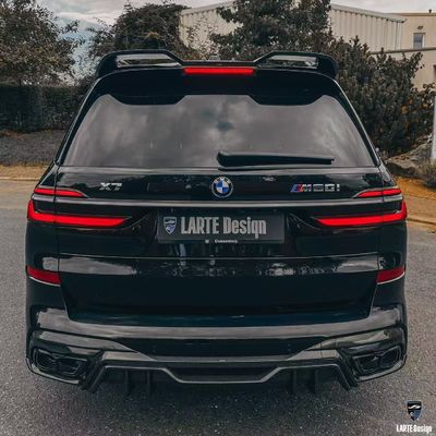 BMW X7 Carbon Fiber Body Kit X7 LD phong cách Carbon Fiber Front Lip Diffuser Spoiler Hood bánh xe vòm