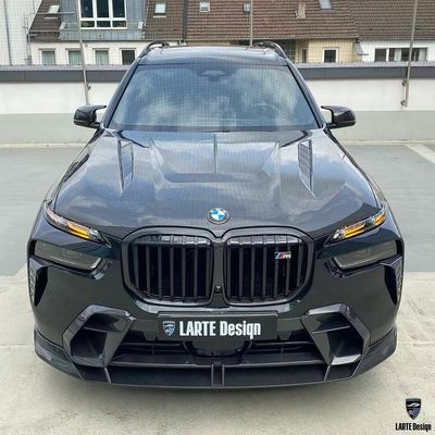 BMW X7 Carbon Fiber Body Kit X7 LD phong cách Carbon Fiber Front Lip Diffuser Spoiler Hood bánh xe vòm