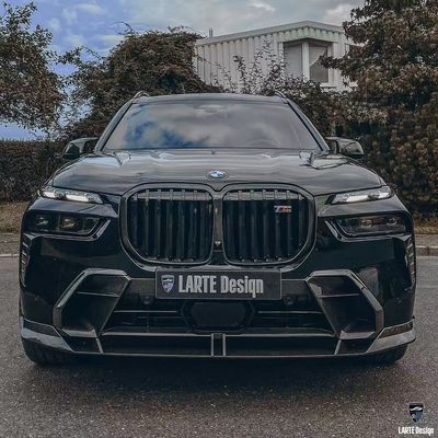 BMW X7 Carbon Fiber Body Kit X7 LD phong cách Carbon Fiber Front Lip Diffuser Spoiler Hood bánh xe vòm