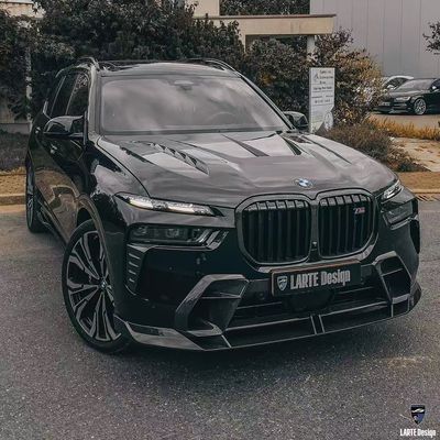 BMW X7 Carbon Fiber Body Kit X7 LD phong cách Carbon Fiber Front Lip Diffuser Spoiler Hood bánh xe vòm