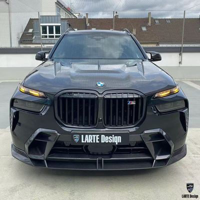 BMW X7 Carbon Fiber Body Kit X7 LD phong cách Carbon Fiber Front Lip Diffuser Spoiler Hood bánh xe vòm