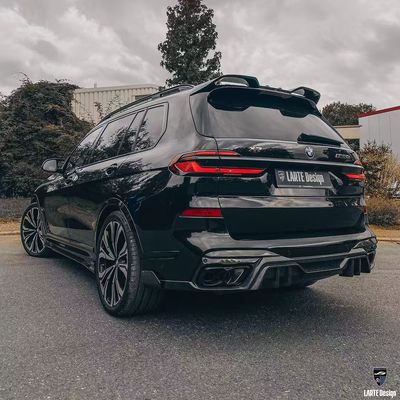 BMW X7 Carbon Fiber Body Kit X7 LD phong cách Carbon Fiber Front Lip Diffuser Spoiler Hood bánh xe vòm