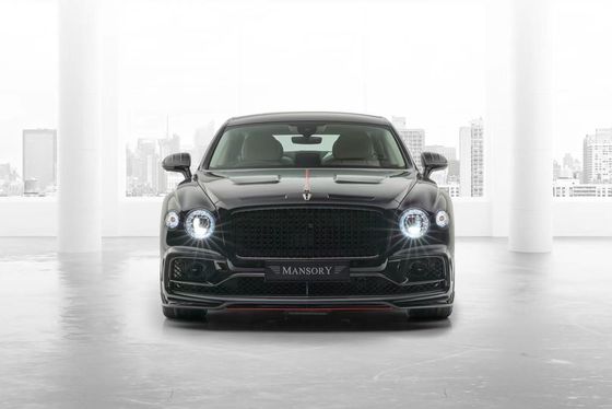 Bentley Flying Spur Cơ thể sợi cacbon Bộ nâng cấp Flying Spur phong cách MANSORY bộ khuếch tán môi phía trước Bộ cơ thể mui xe spoiler