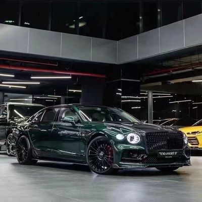 Bentley Flying Spur Cơ thể sợi cacbon Bộ nâng cấp Flying Spur phong cách MANSORY bộ khuếch tán môi phía trước Bộ cơ thể mui xe spoiler