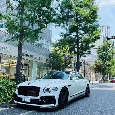 Bentley Flying Spur Cơ thể sợi cacbon Bộ nâng cấp Flying Spur phong cách MANSORY bộ khuếch tán môi phía trước Bộ cơ thể mui xe spoiler