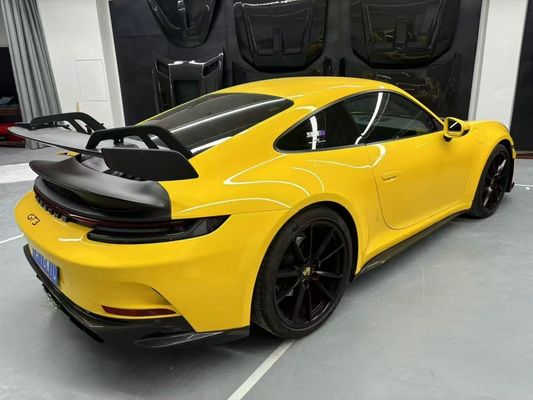 Porsche 992 Cơ thể sợi cacbon Kit 992 GT3 phong cách phía trước và phía sau bơm bên váy spoiler mui