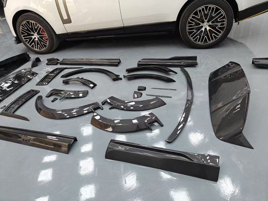 Land Rover Range Rover Bộ cơ thể sợi cacbon Range Rover nâng cấp phong cách Mansory Diffuser môi trước Spoiler mui xe bánh xe vòm ván bên