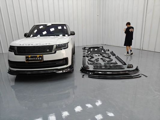 Land Rover Range Rover Bộ cơ thể sợi cacbon Range Rover nâng cấp phong cách Mansory Diffuser môi trước Spoiler mui xe bánh xe vòm ván bên