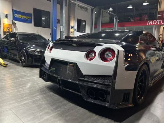 Nissan GTR Cơ thể sợi cacbon Kit GTR r35 nâng cấp 2024nismo phong cách phía trước và phía sau bơm đập