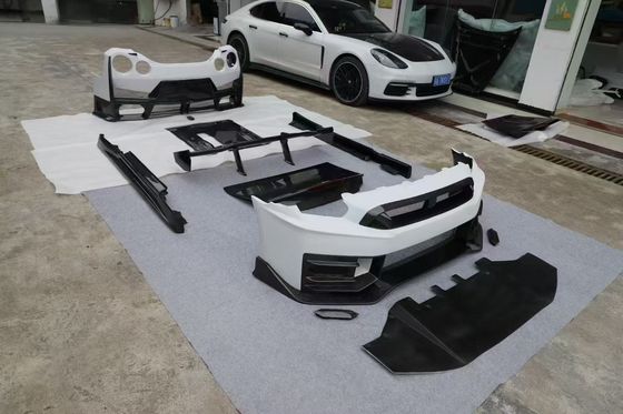 Nissan GTR Cơ thể sợi cacbon Kit GTR r35 nâng cấp 2024nismo phong cách phía trước và phía sau bơm đập