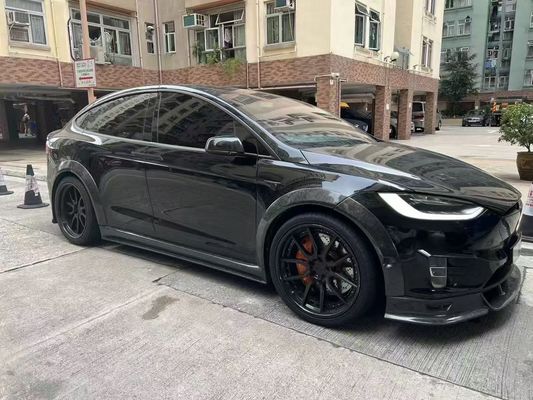 Tesla mô hình X Carbon Fiber Body Kit mô hình X Carbon fiber phía trước môi khuếch tán Spoiler Hood bánh xe vòm thân rộng