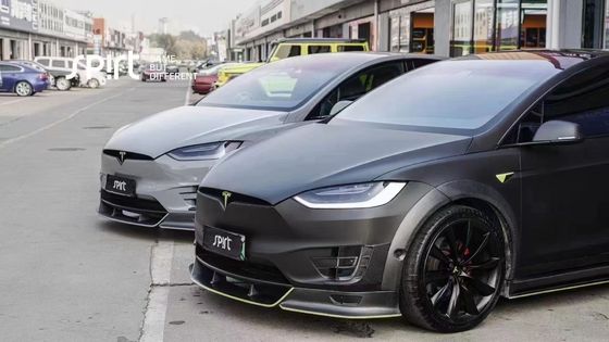 Tesla mô hình X Carbon Fiber Body Kit mô hình X Carbon fiber phía trước môi khuếch tán Spoiler Hood bánh xe vòm thân rộng