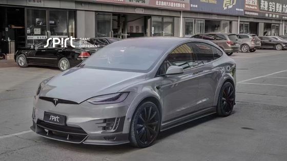 Tesla mô hình X Carbon Fiber Body Kit mô hình X Carbon fiber phía trước môi khuếch tán Spoiler Hood bánh xe vòm thân rộng