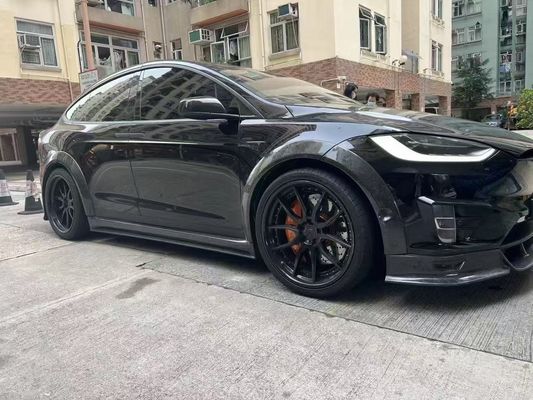 Tesla mô hình X Carbon Fiber Body Kit mô hình X Carbon fiber phía trước môi khuếch tán Spoiler Hood bánh xe vòm thân rộng