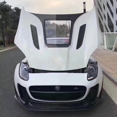 Cao chất lượng sợi carbon loại F sợi carbon Hood cho Jaguar loại F nâng cấp IMP phong cách Hood
