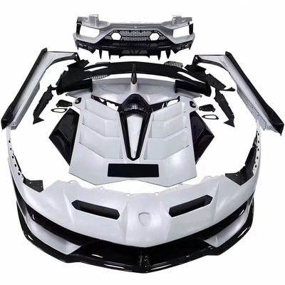 Đối với Lamborghini Aventador LP700 LP720 Carbon Fiber Body Kit Aventador nâng cấp SVJ phong cách phía trước và phía sau Bumper Spoiler Body Kit