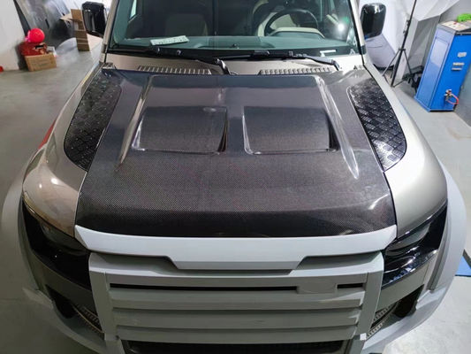 Carbon Fiber Hood cho Land Rover Defender Carbon Fiber Material Defender nâng cấp SVR Style Cover