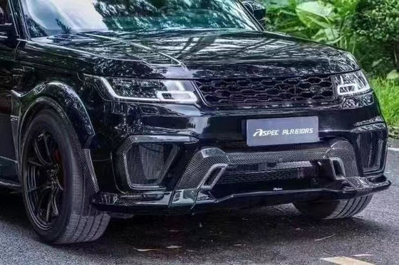 Runde ASPEC Style CF& FRP Wide Body Kit Mặt trước Bumper phía sau Bumper phía sau Skirt Fender cho Land Rover RANGE ROVE SPORT 2014-2017