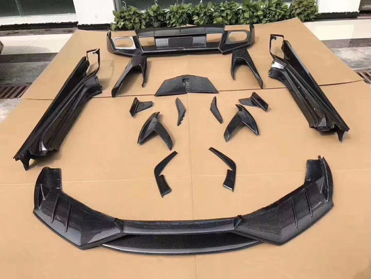Cho Lamborghini LP580 LP610 Carbon Fiber Body Kit LP580 LP610 Upgraded MSY Style Mặt trước môi Diffuser Spoiler Side Skirt