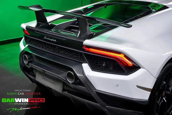 Đối với Lamborghini LP580 LP610 Carbon Fiber Body Kit LP580 LP610 Upgraded LP640 phong cách phía trước và phía sau Bumper Spoiler Hood