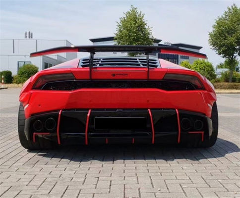 Đối với Lamborghini LP580 LP610 Carbon Fiber Widebody Kit LP580 LP610 nâng cấp kiểu PD phía trước và phía sau Bump Spoiler Widebody