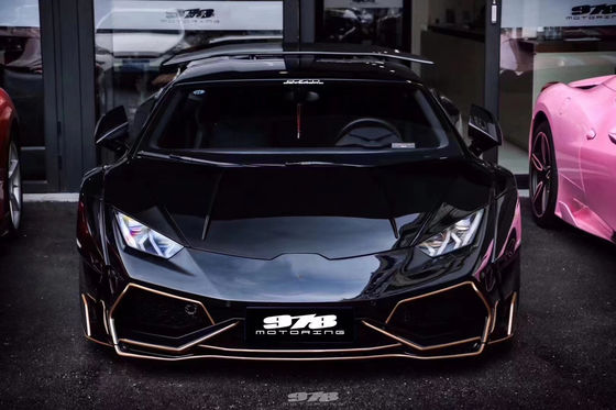 Đối với Lamborghini LP580 LP610 Carbon Fiber Widebody Kit LP580 LP610 nâng cấp kiểu PD phía trước và phía sau Bump Spoiler Widebody