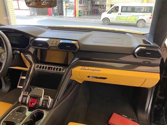 Phân tích ô tô Nội thất sợi cacbon cho Lamborghini Urus Urus Sợi cacbon Bề mặt điều khiển điều hòa không khí trung tâm