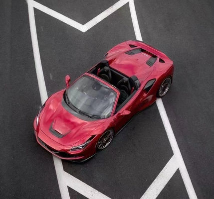 Bộ cơ thể sợi cacbon mới cho Ferrari F8 Bộ cơ thể sợi cacbon phía trước Xẻ phía sau Diffuser Spoiler
