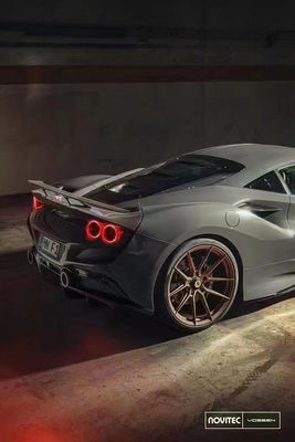 Bộ cơ thể sợi cacbon mới cho Ferrari F8 Bộ cơ thể sợi cacbon phía trước Xẻ phía sau Diffuser Spoiler