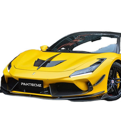 Paktechz Style Carbon Fiber Kit cho Ferrari F8 Carbon Fiber Body Kit Mặt trước Xẻm phía sau Diffuser Spoiler