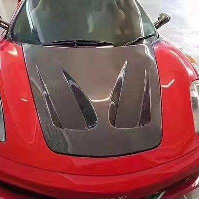 Sợi cacbon chất lượng cao cho Ferrari F430 Sợi cacbon nắp mui máy nắp mui máy F430