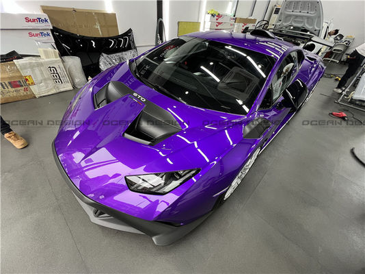 Bộ cơ thể sợi cacbon khô Bộ cơ thể sợi cacbon khô cho Lamborghini Huracan STO Huracan STO nâng cấp phong cách OEM Bộ cơ thể pha trộn xẻo phía trước