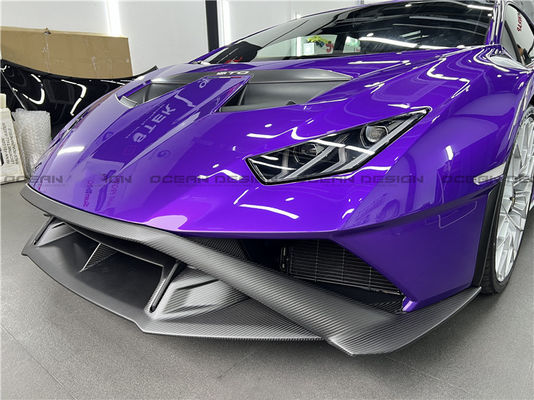 Bộ cơ thể sợi cacbon khô Bộ cơ thể sợi cacbon khô cho Lamborghini Huracan STO Huracan STO nâng cấp phong cách OEM Bộ cơ thể pha trộn xẻo phía trước