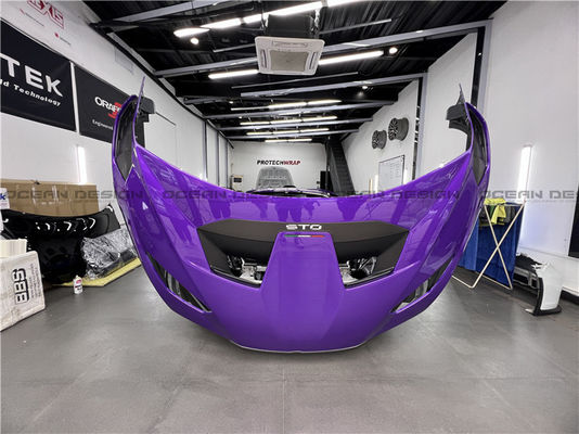 Bộ cơ thể sợi cacbon khô Bộ cơ thể sợi cacbon khô cho Lamborghini Huracan STO Huracan STO nâng cấp phong cách OEM Bộ cơ thể pha trộn xẻo phía trước