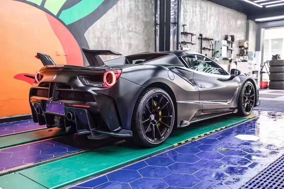 Phụ tùng ô tô cho Ferrari 488 Body Kit 488 nâng cấp MSY phong cách phía trước và phía sau Bumper Spoiler Carbon Fiber Body Kit