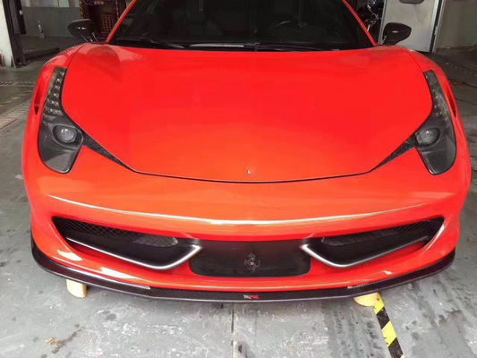 Đối với Ferrari 458 Carbon Fiber Body Kit 458 Carbon Fiber Front Lip Diffuser Spoiler Side Skirt Body Kit