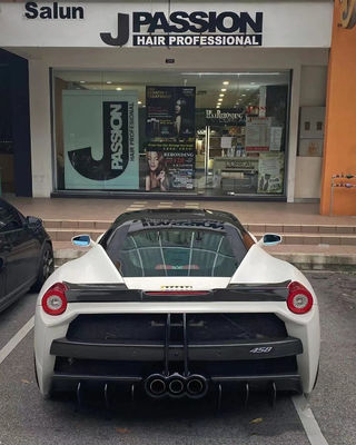 Phân tích ô tô cho Ferrari 458 Body Kit 458 nâng cấp Misha phong cách phía trước và phía sau Bumper Side Skirt Hood Spoiler Body Kit