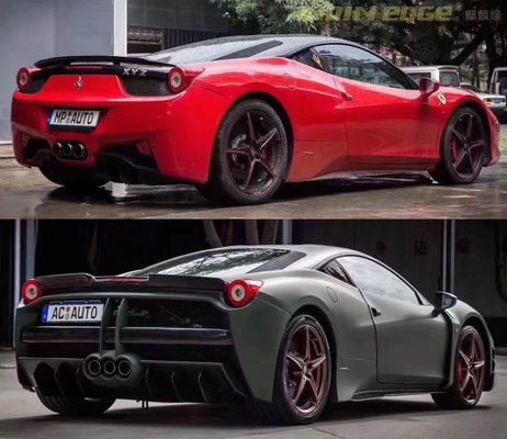 Phân tích ô tô cho Ferrari 458 Body Kit 458 nâng cấp Misha phong cách phía trước và phía sau Bumper Side Skirt Hood Spoiler Body Kit