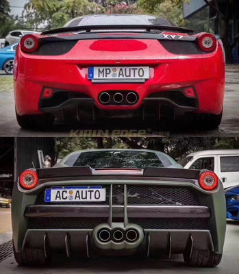 Phân tích ô tô cho Ferrari 458 Body Kit 458 nâng cấp Misha phong cách phía trước và phía sau Bumper Side Skirt Hood Spoiler Body Kit