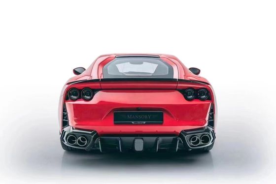 Đối với Ferrari 812 Carbon Fiber Body Kit 812 nâng cấp MSY Style Carbon Fiber Front Lip Diffuser Spoiler Body Kit