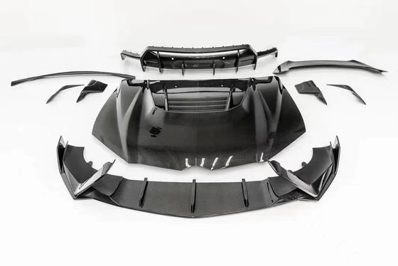 Đối với Lamborghini Urus Carbon Fiber Body Kit Urus nâng cấp kiểu VORS Carbon Fiber Front Lip Diffuser Spoiler Hood với thân rộng