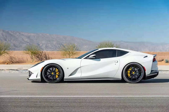 Sợi carbon khô cho Ferrari 812 Carbon Fiber Body Kit 812 nâng cấp Nivic Style Front Lip Diffuser Spoiler Hood